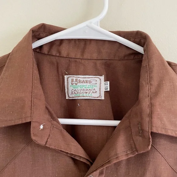 H bar C | 1970s California Ranchwear button down - Picture 3 of 7